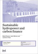 Sustainable hydropower and carbon finance